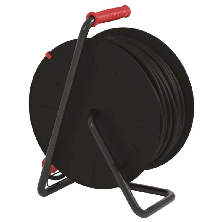 Przedłużacz zwijany gumowy P084503 4 gniazda 3×2,5 mm² 50m IP44 EMOS tył