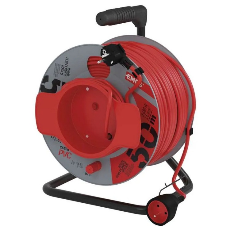 Przedłużacz zwijany P19150 1 gniazdo 3x1,5 50m EMOS