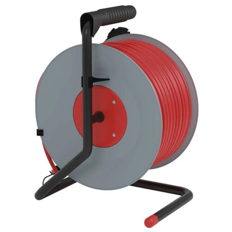 Przedłużacz zwijany P19150 1 gniazdo 3x1,5 50m EMOS tyłem