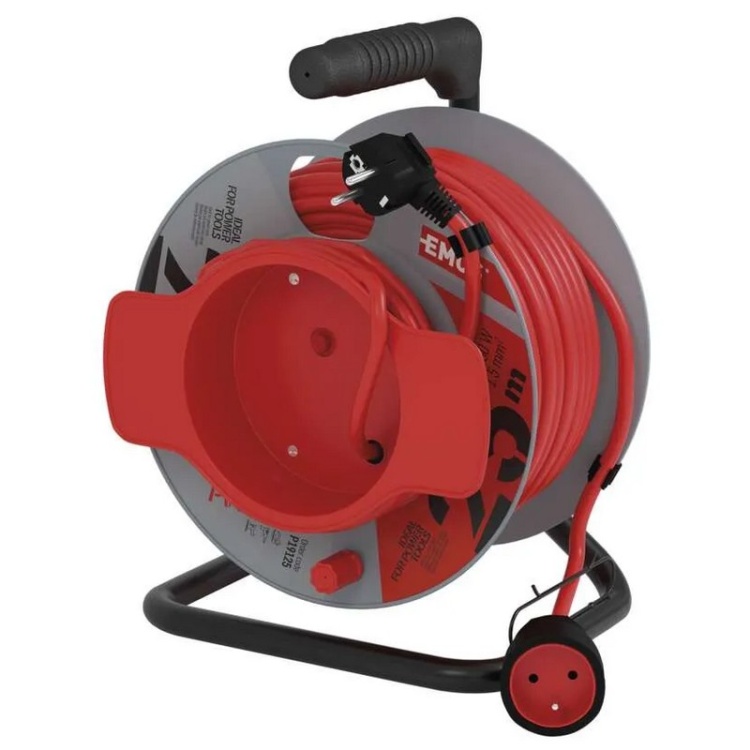 Przedłużacz zwijany P19125 1 gniazdo 3×1,5 mm² 25m EMOS