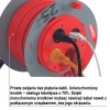 Przedłużacz zwijany P19425P 4 gniazda 3×1,5 mm² 25m EMOS proste zwijanie bez plątania kabli.