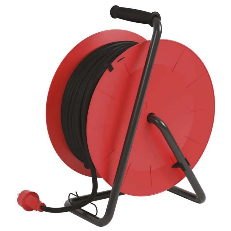 Przedłużacz zwijany gumowy P084251 4 gniazda 3×1,5 mm² 25m IP44 EMOS tył