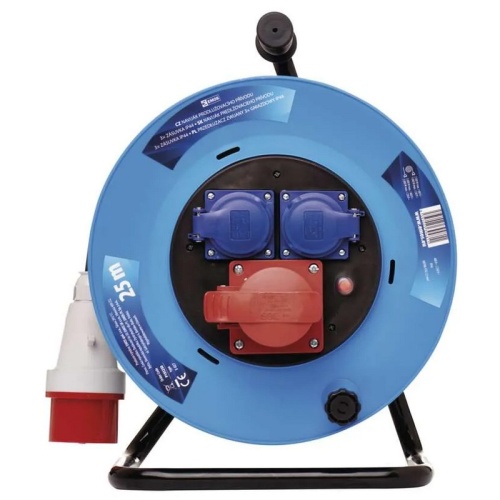 Przedłużacz siłowy gumowy P193250 3 gniazda 5×1,5 mm² 25m IP44 EMOS front