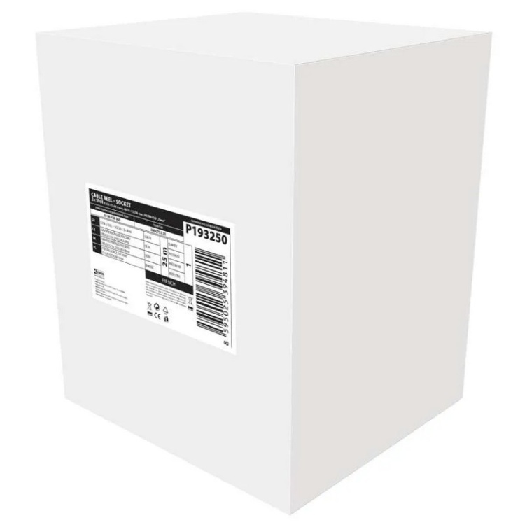 Przedłużacz siłowy gumowy P193250 3 gniazda 5×1,5 mm² 25m IP44 EMOS opakowanie