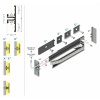 Profil led BACK10 anodowany odcinki: 1m, 2m Topmet schemat