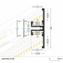 Profil led BACK10 anodowany odcinki: 1m, 2m Topmet wymiary