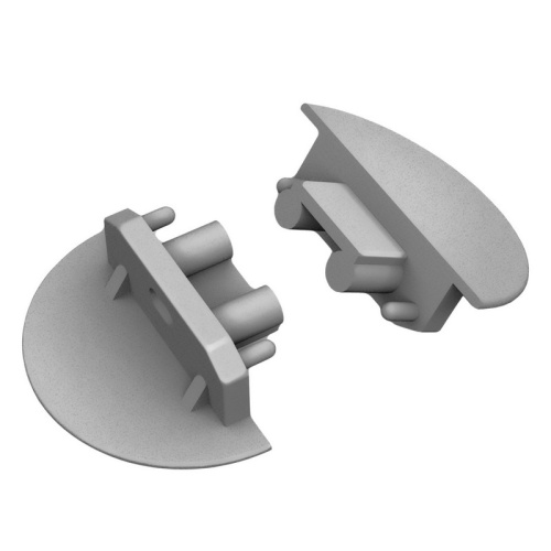 Zaślepka do profilu led GROOVE10 GEN2 z otworem szara Topmet