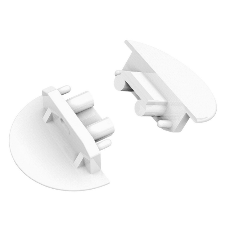 Zaślepka do profilu led GROOVE10 GEN2 z otworem biała Topmet