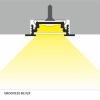 Profil LED GROOVE10 biały odcinki: 1m, 2m Topmet montaż