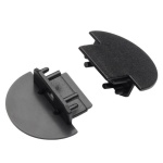 Zaślepka do profilu led GROOVE10 z otworem czarna Topmet