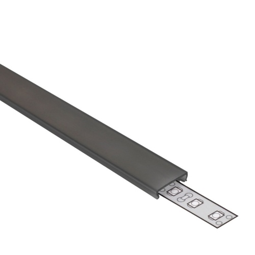 Klosz C klik czarny do profili LED – odcinki: 1m, 2m Topmet