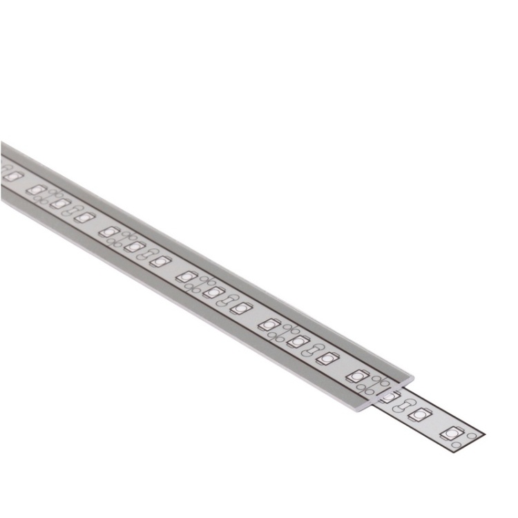 Klosz B wsuwany transparentny do profili LED – odcinki: 1, 2m Topmet