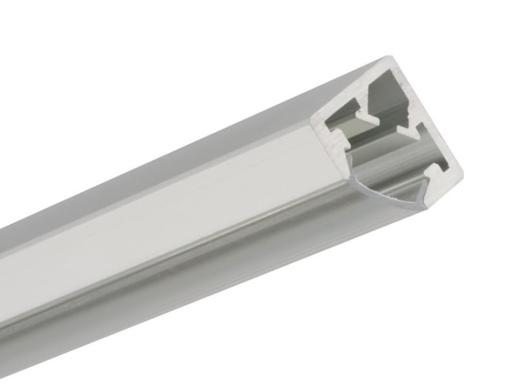 Profil KUBIK 45 do budowy przestrzennych konstrukcji oświetleniowych, osłona transparentna