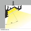 Profil LED CORNER10 czarny odcinki: 1m, 2m Topmet zamontowanie