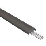 Klosz F klik czarny do profili LED – odcinki: 1m, 2m Topmet