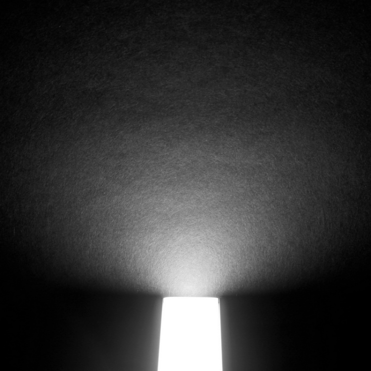 Klosz F klik czarny do profili LED – odcinki: 1m, 2m Topmet zaświecona taśma led