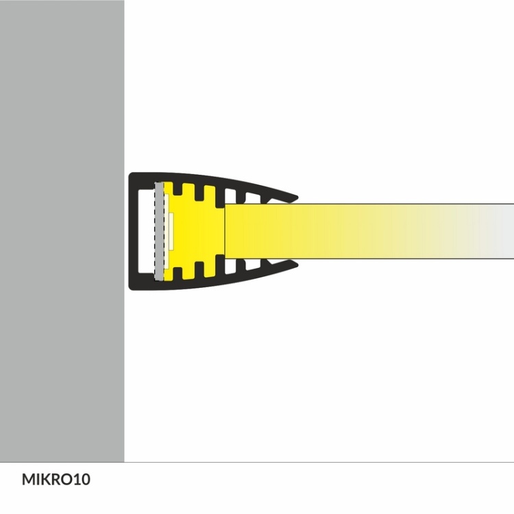Profil LED MIKRO10 anodowany odcinki: 2m + mocowanie MIKRO10 Topmet montaż