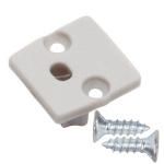 Zaślepka do profilu led FLOOR12 z otworem szara Topmet