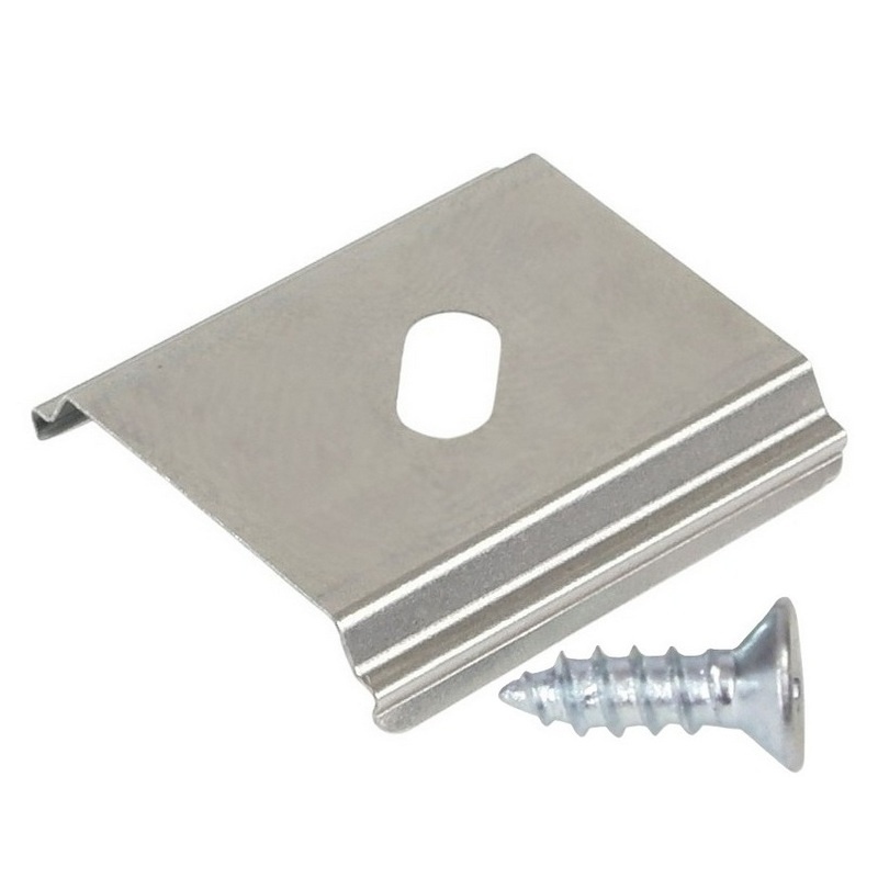 Uchwyt mocujący U5 sprężysty CONE do profilu led inox Topmet