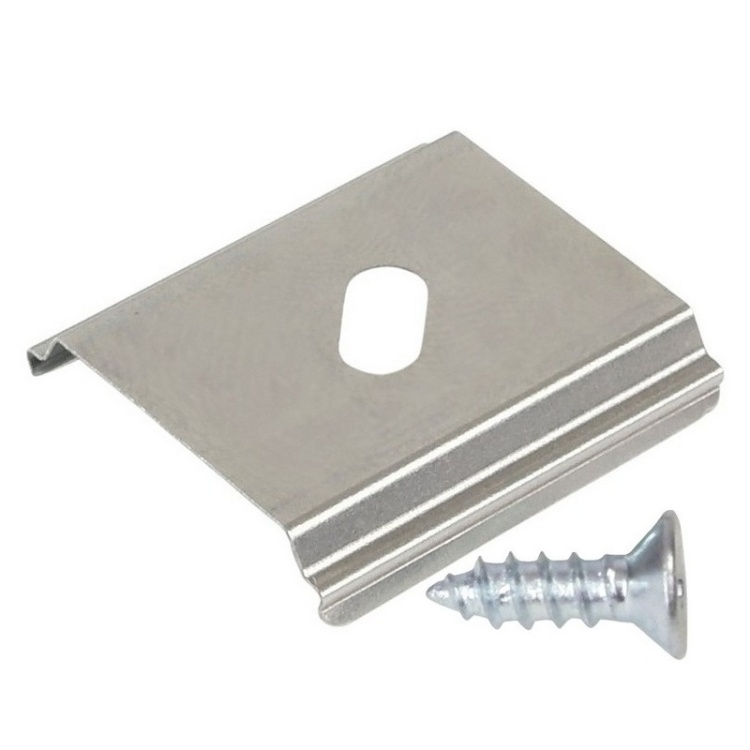 Uchwyt mocujący U5 sprężysty CONE do profilu led inox Topmet
