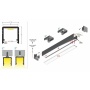 Profil LED SMART10 czarny anodowany odcinki: 1m, 2m Topmet schemat