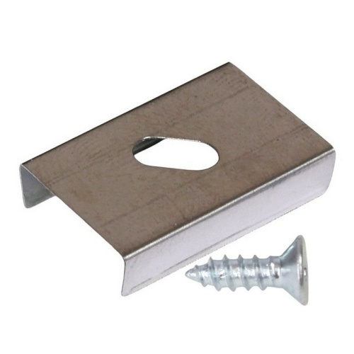 Uchwyt mocujący S sprężysty do profilu led inox Topmet