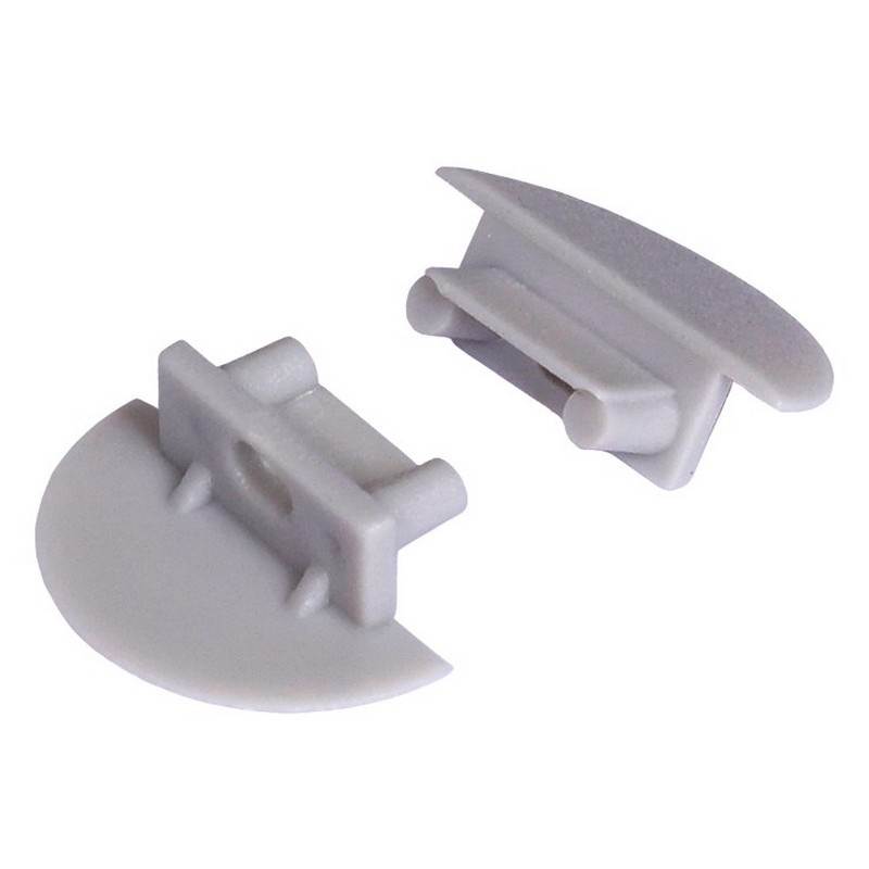 Zaślepka do profilu led BEGTIN12 GEN2 z otworem szara Topmet