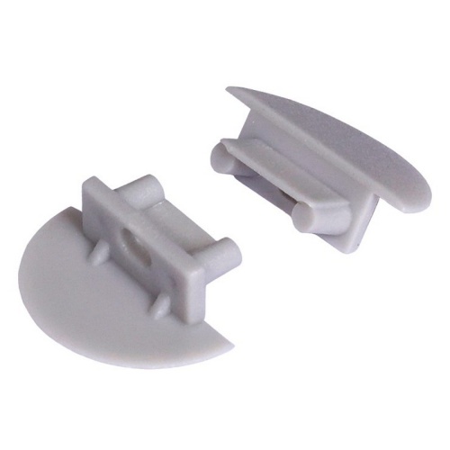 Zaślepka do profilu led BEGTIN12 GEN2 z otworem szara Topmet