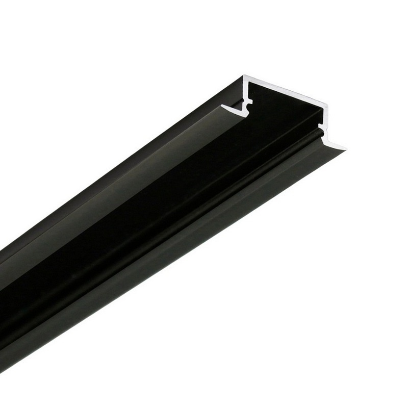Profil LED BEGTIN12 czarny anodowany odcinki: 1m, 2m Topmet