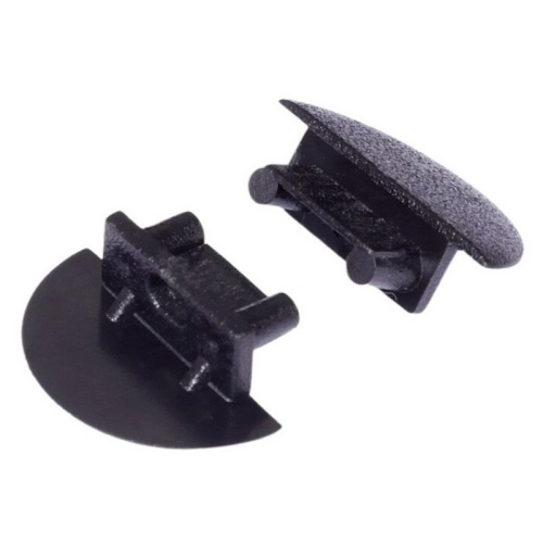 Zaślepka do profilu led BEGTIN12 GEN2 z otworem czarna Topmet