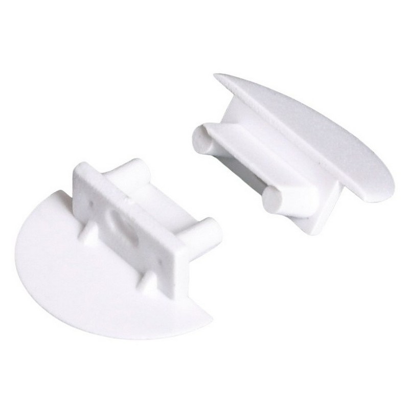 Zaślepka do profilu led BEGTIN12 GEN2 z otworem biała Topmet