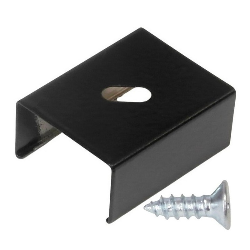 Uchwyt mocujący U4 do profilu led czarny Topmet