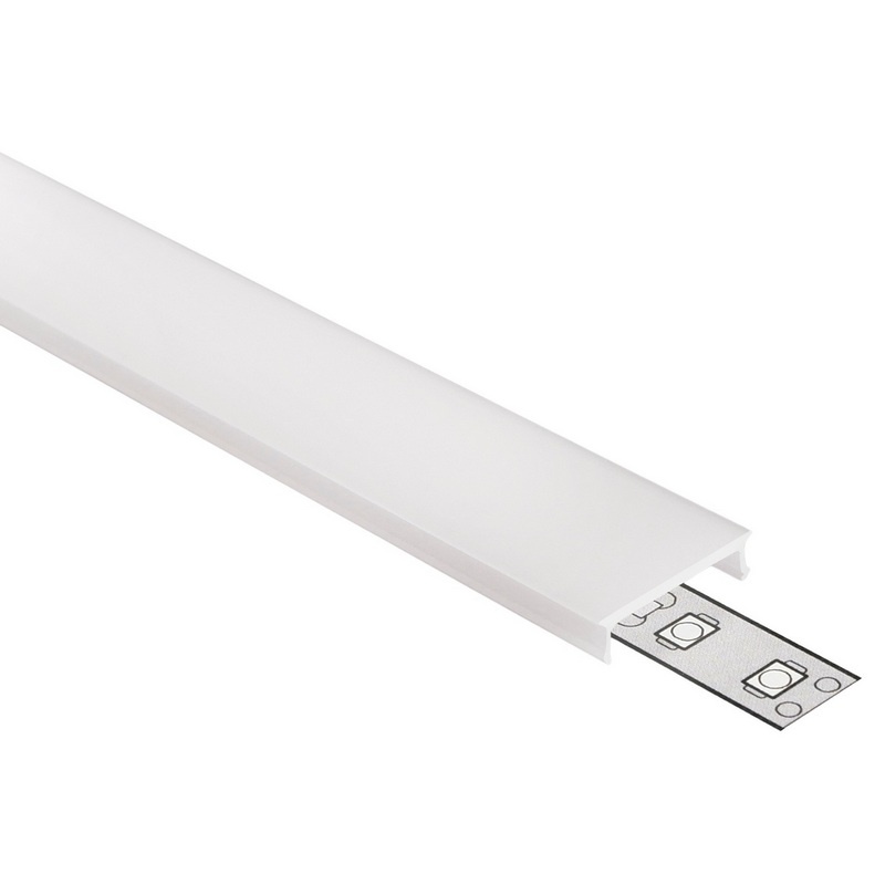 Klosz C3 klik mleczny do profili LED – odcinki: 1m, 2m Topmet