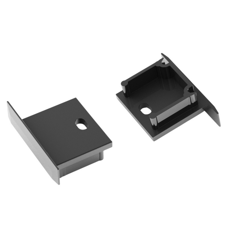 Zaślepka do profilu led SMART-IN16 z otworem czarna Topmet