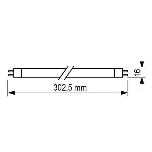 Świetlówka UV-A 8W G5 Philips Actinic BL TL Secura – do lamp owadobójczych wymiary