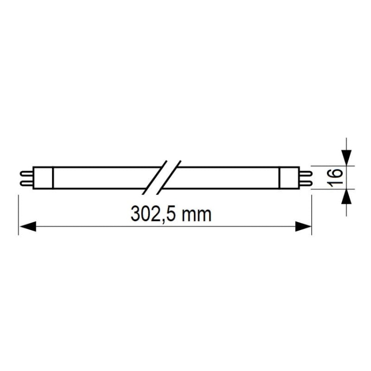 Świetlówka UV-A 8W G5 Philips Actinic BL TL Secura – do lamp owadobójczych wymiary
