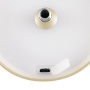 Lampka LED ładowana USB INES 3W CCT 320lm złota 160° ściemnialna STRÜHM spód