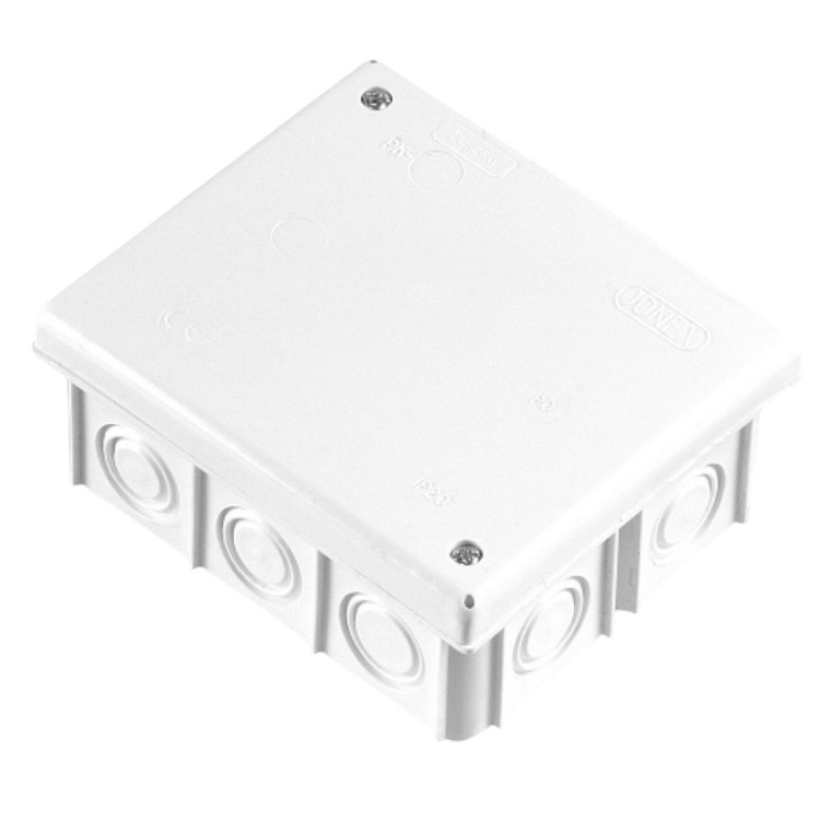 Puszka instalacyjna PK-100 bez dławnic 80×95 szara IP20 Plastrol