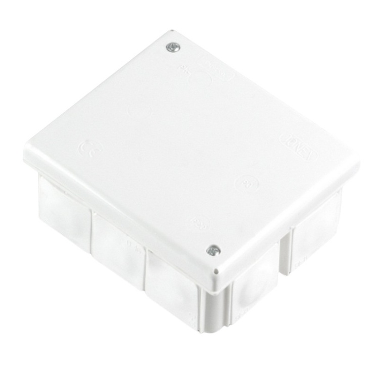 Puszka instalacyjna PK-104 z dławicami D-16 z zaciskami 80×95 szara IP54 Plastrol
