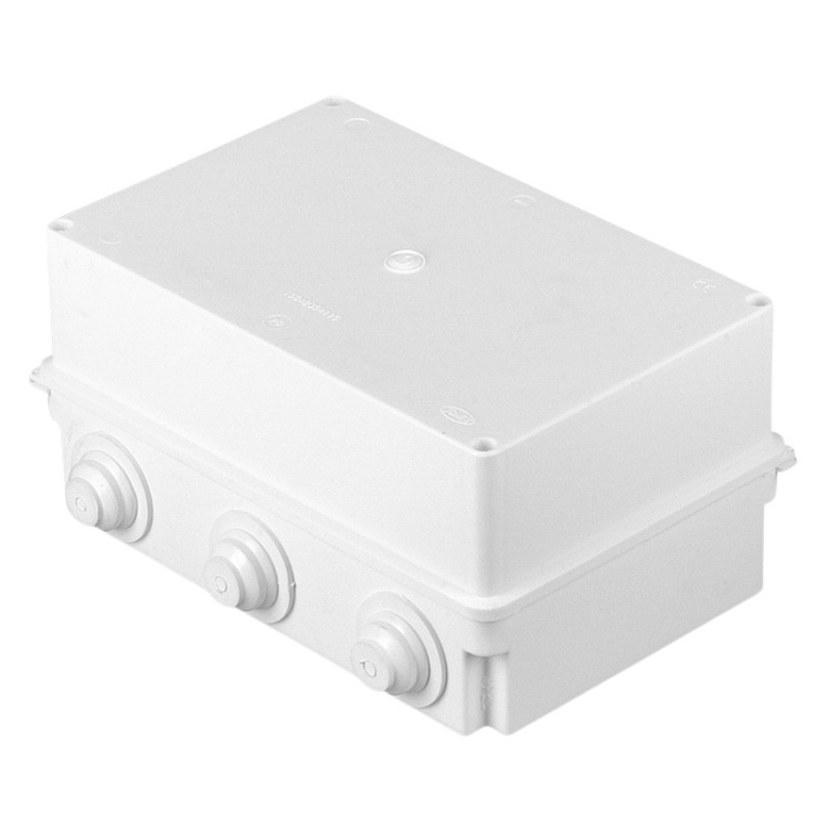 Puszka odgałęźna PK-11 z dławicami D-30 235x15x115 biała IP55 Plastrol