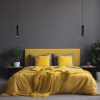 Lampa wisząca PHLOX C GU10 czarna Kanlux 39040 aranżacja nowoczesnej sypialni