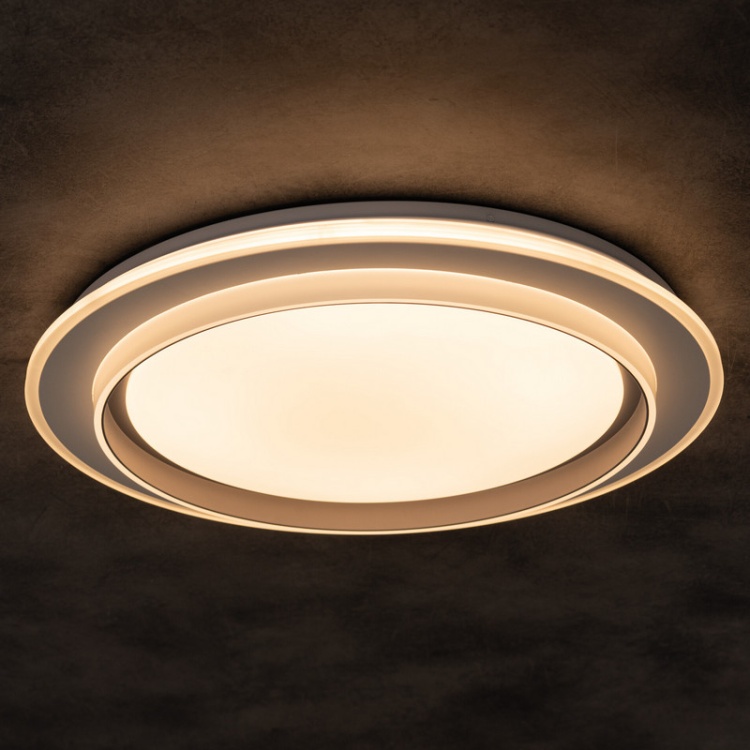 Plafoniera ANTO LED 37W CCT 2700lm ściemnialna ∅500mm biała IP20 Kanlux 38932 ciepłe światło