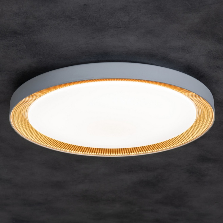 Plafoniera ANBAR LED 37W CCT 2170lm ściemnialna ∅550mm biały/brąz IP20 Kanlux 38930 zimne światło