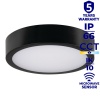 Plafoniera DABER LED CCT z czujnikiem ruchu 12-20W 2560lm ∅300mm IP66 czarna Kanlux 38931 infografiki