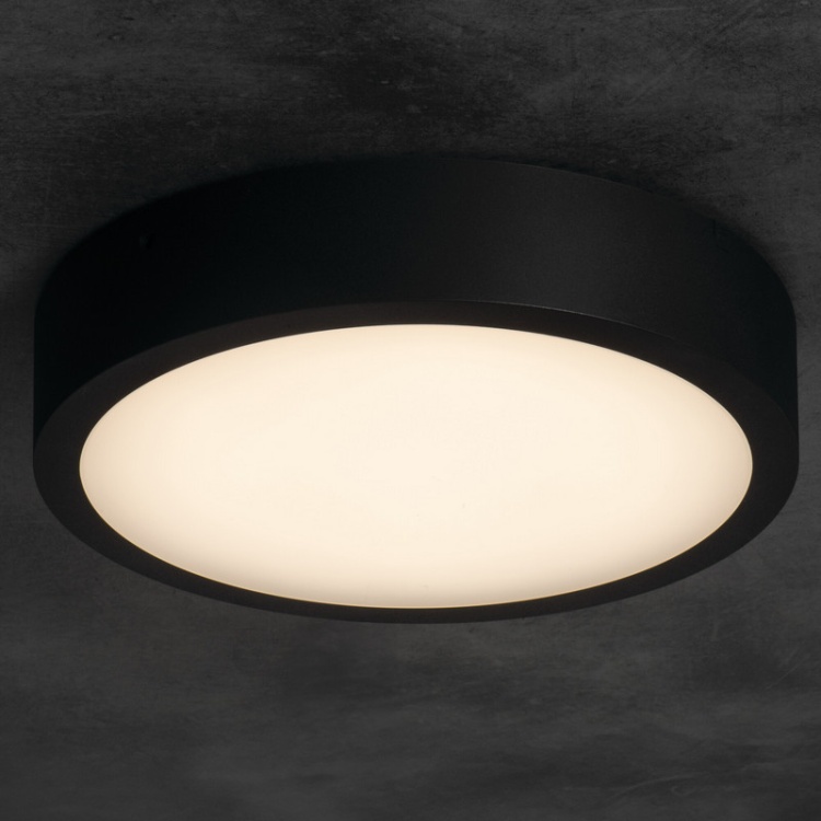 Plafoniera DABER LED CCT 12-20W 2560lm ∅300mm IP66 czarna Kanlux 39026 barwa 3500K