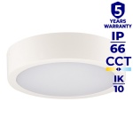 Plafoniera DABER LED CCT 12-20W 2630lm ∅300mm IP66 biała Kanlux 39024 infografika
