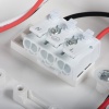 Plafoniera DABER LED CCT z czujnikiem ruchu 8-13W 1510lm ∅250mm IP66 biała Kanlux 39021 złączka