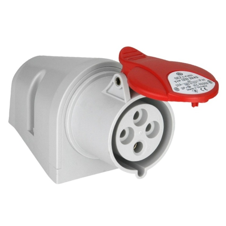 Gniazdo siłowe stałe 16A IP44 4P Plastrol