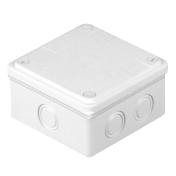 Puszka odgałęźna PK-24/55 z dławnicami D-30 125x125x50 biała IP55 Plastrol