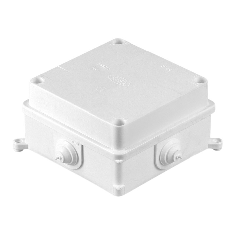 Puszka odgałęźna PK-5 z dławnicami D-25 125x125x70 biała IP44 Plastrol